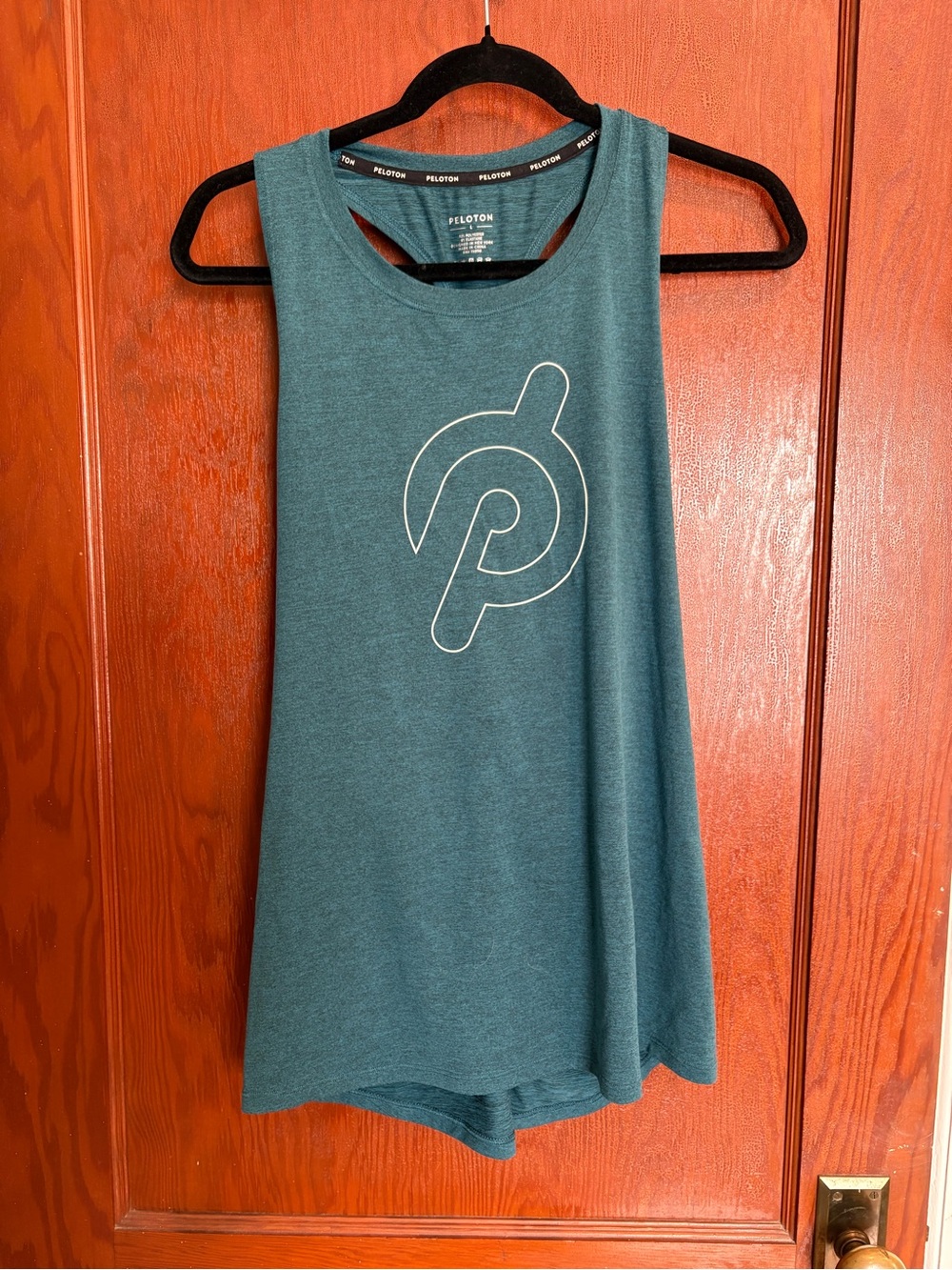 Peloton Women's Teal Green Performance Muscle Tank